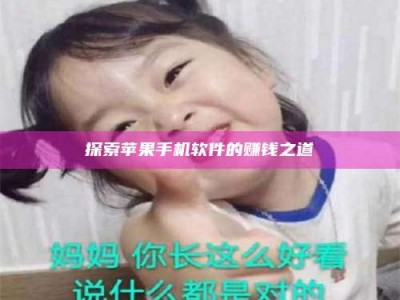 姜堰探索苹果手机软件的赚钱之道